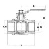 Valvola a sfera inox 1/2" passaggio totale