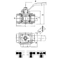 3 way stainless stell ball valves L movement 2"