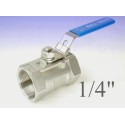 Reduce bore stainless steel ball valves 1/4"bsp