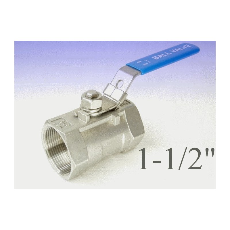 Reduce bore stainless steel ball valves 1-1/2"bsp