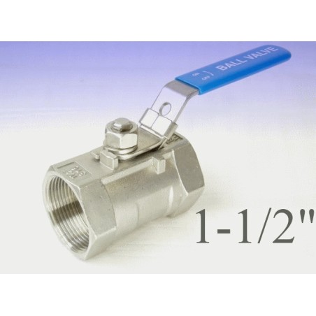 Reduce bore stainless steel ball valves 1-1/2"bsp