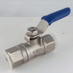 Mini Valvola a sfera inox F/F 1/4"