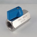 Mini exagonal stainless steel ball valves 3/8"  F/F