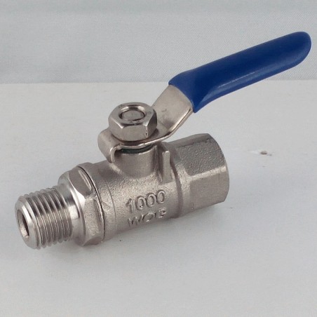 Mini stainless steel ball valves M/F 1/4