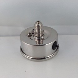 Stainless steel pressure gauge 6 Bar diameter dn 63mm back