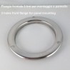 Stainless steel pressure gauge 40 Bar dn 63mm u-clamp