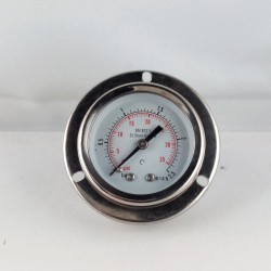 Stainless steel pressure gauge 2,5 Bar diameter dn 50mm flange