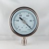 Stainless steel vacuum gauge -1 Bar diameter dn 100mm bottom
