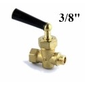 Brass needle valve for gauge 3/8"Gas