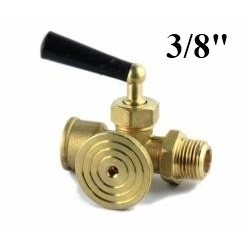 3 way Brass needle valve for gauge 3/8"Bsp