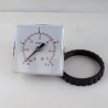 Panel square pressure gauge 4 Bar 48x48mm with loking ring