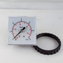 Panel square pressure gauge 6 Bar 48x48mm with loking ring
