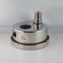 Stainless steel vacuum gauge 1 Bar diameter dn 100mm back