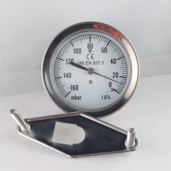 Vacuum gauge -160 mBar diameter dn 63mm u-clamp