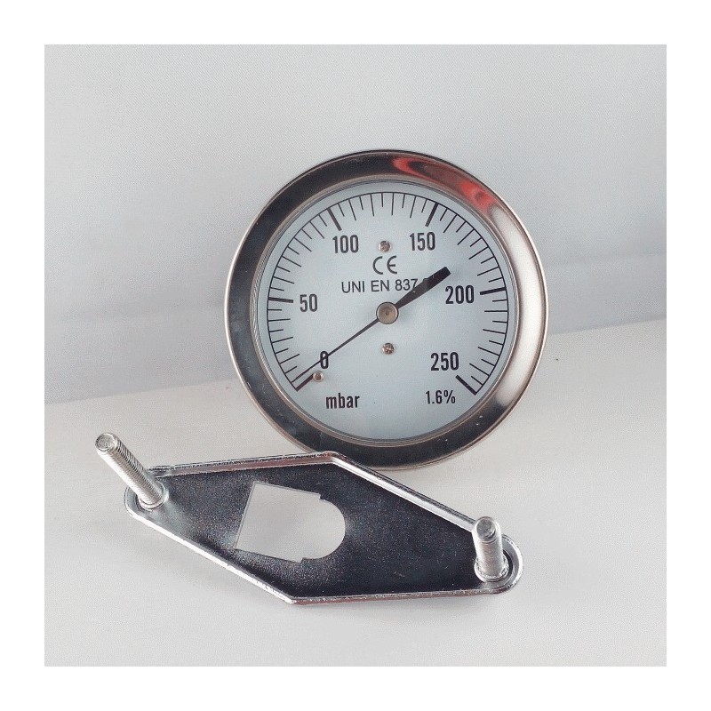 Pressure gauge 250 mBar diameter dn 63mm u-clamp