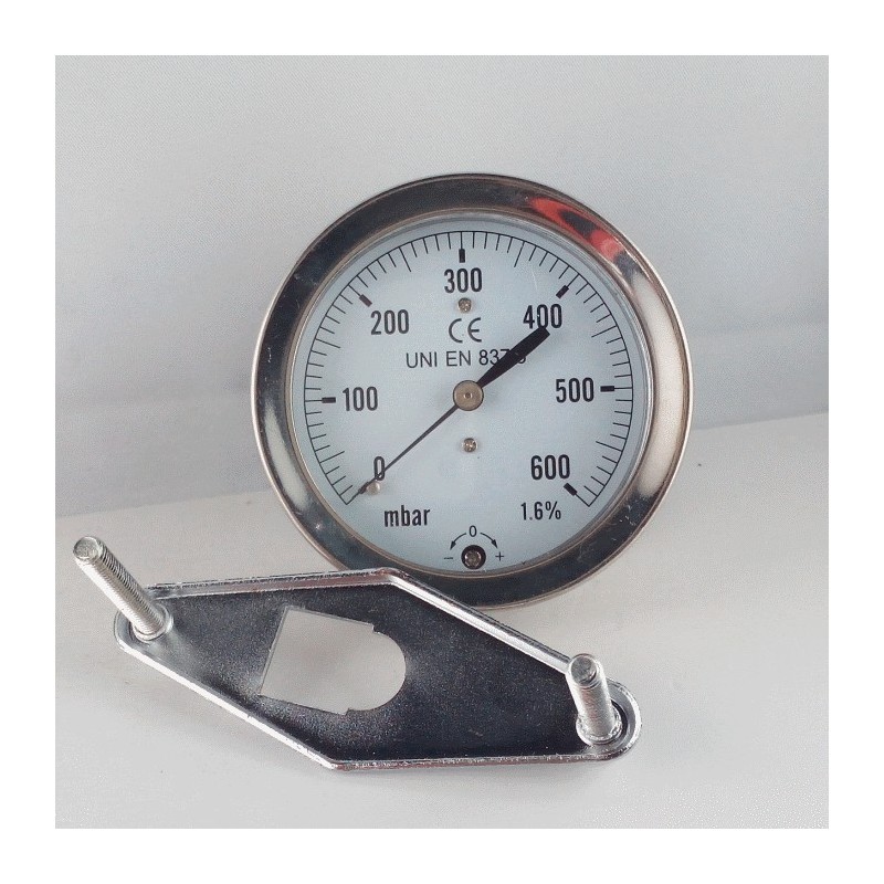 Pressure gauge 600 mBar diameter dn 63mm u-clamp