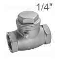 Stainlees steel aisi 316 Unidirectional swing check valve Female 1/4"Bsp