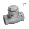 Valvola di ritegno a Clapet in acciaio INOX aisi 316 Filettata Femmina 1"Gas