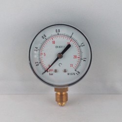 Dry pressure gauge 1,6 Bar diameter dn 63mm  bottom