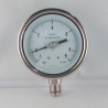 Stainless steel compound gauge -1/9 Bar diameter dn 100mm bottom