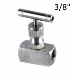 Rubinetto a Spillo in acciaio inox AISI 316 F/F 3/8"GAS