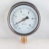Glycerine filled compound gauge -1+15 Bar diameter dn 100mm bottom
