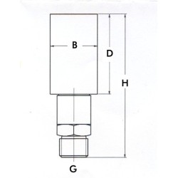 Manometro Digitale DN 63mm 0-20 BAR precisione kl 0,5% attacco inox Radiale 1/2"Gas