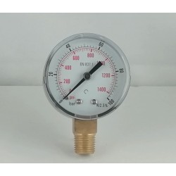 Dry pressure gauge 100 Bar diameter dn 50mm  connection