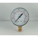 Dry pressure gauge 0,6 Bar diameter dn 63mm  bottom