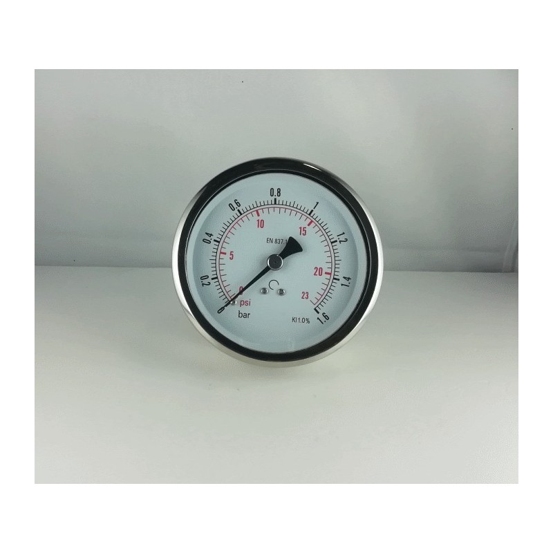 Glycerine filled pressure 1,6 Bar gauge diameter dn 100mm Glycerine filled pressure 1,6 Bar gauge diameter dn 100mm
