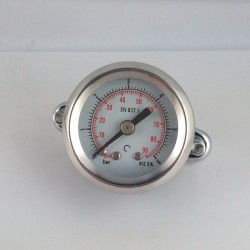 Stainless steel pressure gauge 6 Bar diameter dn 40mm u-clamp