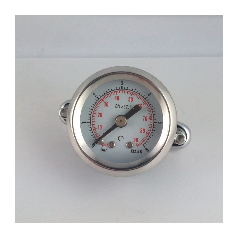 Stainless steel pressure gauge 6 Bar diameter dn 40mm u-clamp