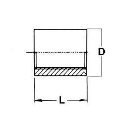 Manicotto inox  aisi 316 1-1/2"Gas