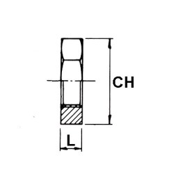 Ghiera inox  aisi 316 1"Gas