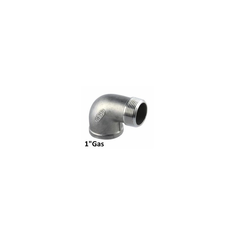 Stainless Steel 90 Elbow male/female 1"
