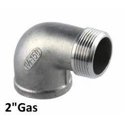Stainless Steel 90 Elbow male/female 1-1/2"