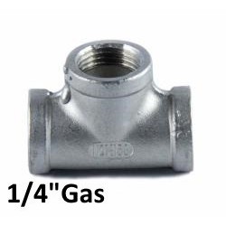 TEE inox 1/4"Gas