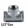 TEE inox 1/2"Gas