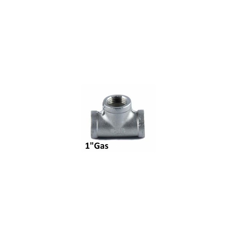 TEE inox 1"Gas