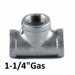 TEE inox 1-1/4"Gas