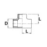 Stainless Steel TEE 3"Bsp