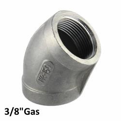 Stainless Steel 45 Elbow  female/female 3/8"Bsp