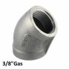 Gomito inox 45 femmina/femmina 3/8"Gas