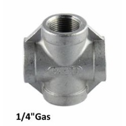 Croce inox 1/4"Gas