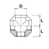 Stainless Steel CROSS 1/4"Bsp