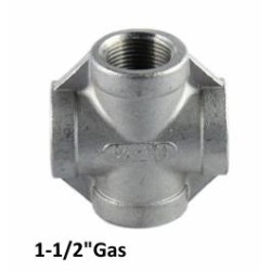 Croce inox 1-1/2"Gas