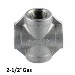 Stainless Steel CROSS 2-1/2"Bsp