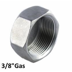 Stainless steel female exagonal plug 3/8"Bsp