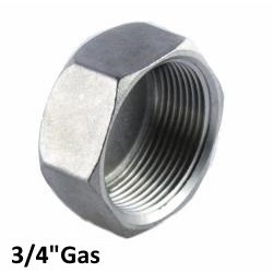 Stainless steel female exagonal plug 3/4"Bsp