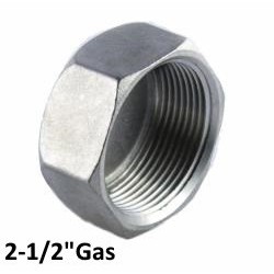 Stainless steel female exagonal plug 2-1/2"Bsp